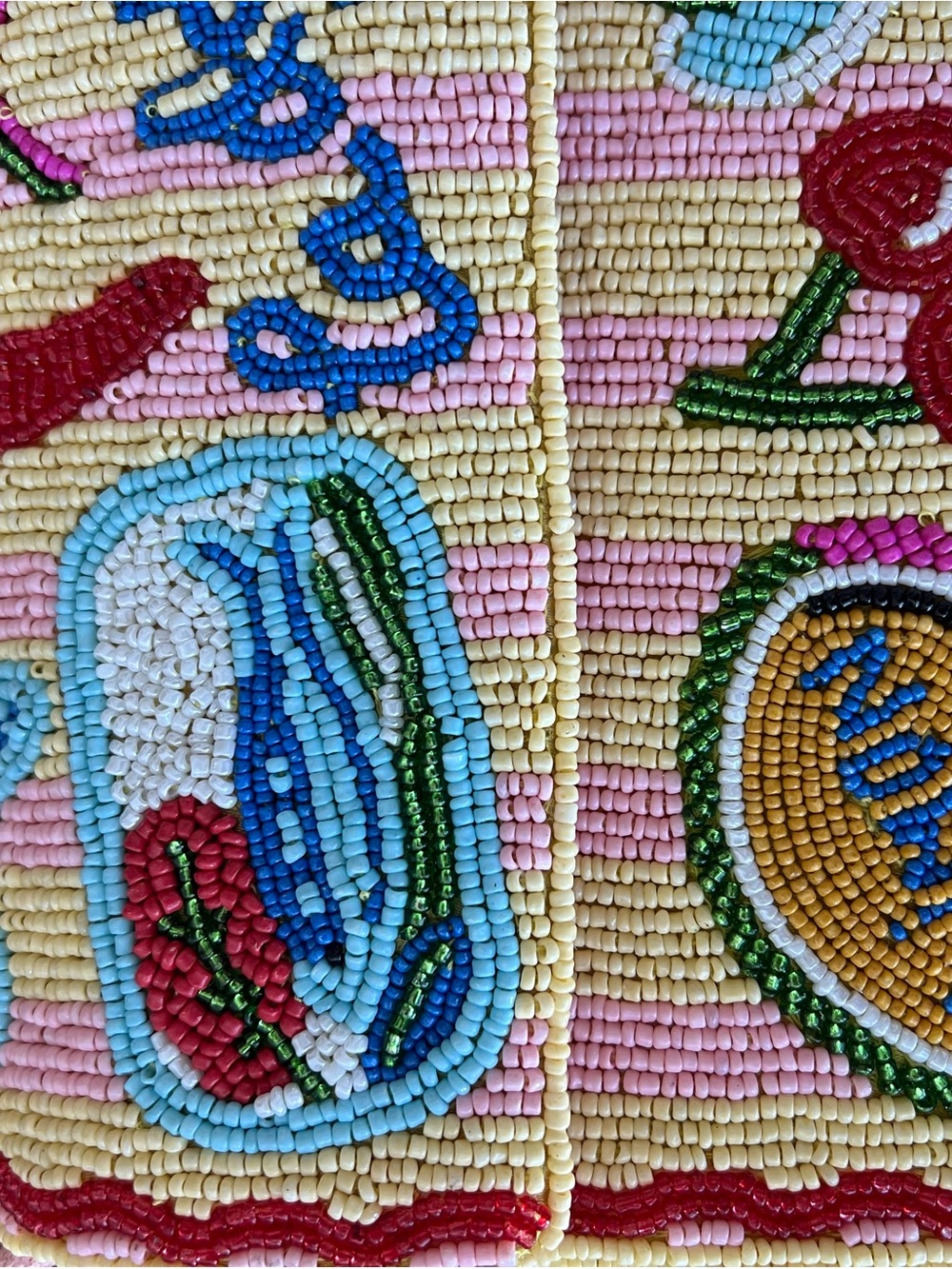 NWT Viral America & Beyond Riviera Chic “La Dolce Vita” Beaded Bag - Picture 3 of 13